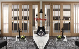 Cửa gỗ tự nhiên Sồi Nga CGS01