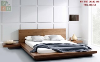 Giường ngủ gỗ tự nhiên hiện đại GN14