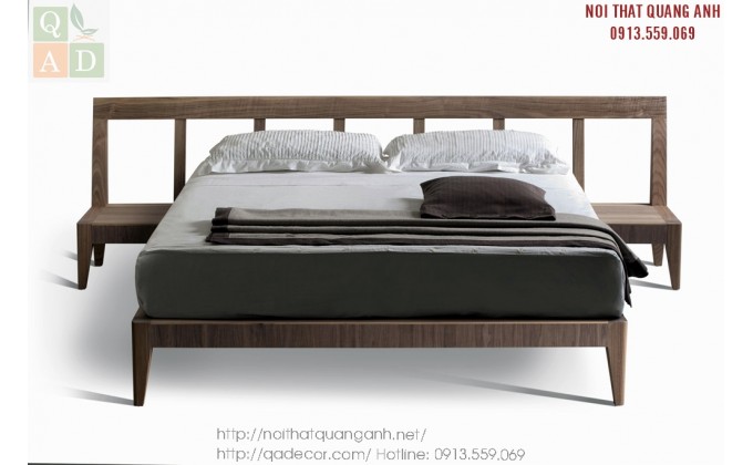 Giường ngủ gỗ tự nhiên đẹp GN71