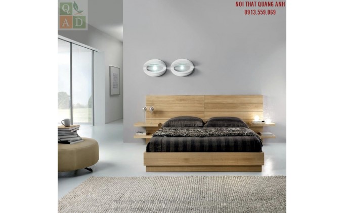 Giường ngủ hiện đại gỗ tự nhiên GN20