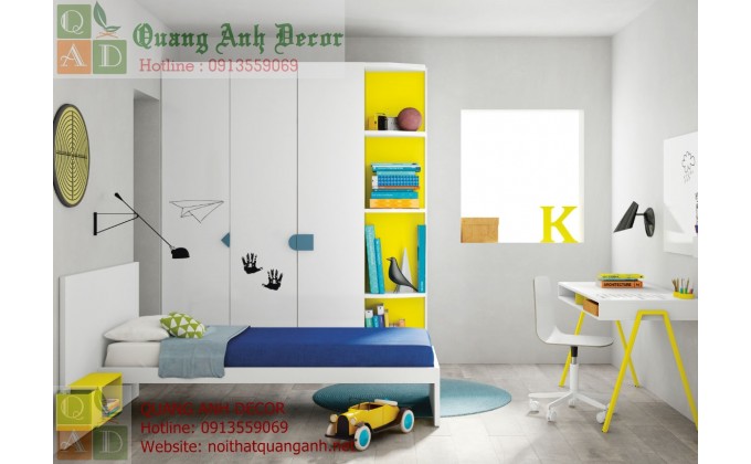 Thiết kế phòng ngủ trẻ em đẹp hiện đại  PTE1