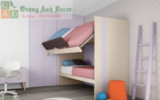 Mẫu nội thất phòng ngủ trẻ em đẹp PTE3