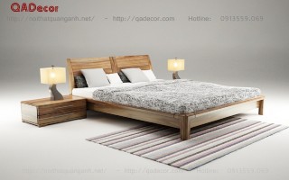 Giường ngủ đẹp gỗ tự nhiên GN25