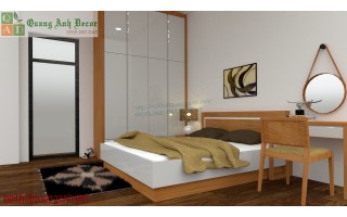 Phòng ngủ gỗ Sồi Nga PN918