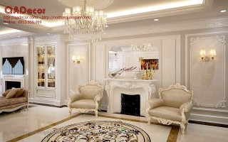 Thiết kế nội thất chung cư  tân cổ điển Royal City