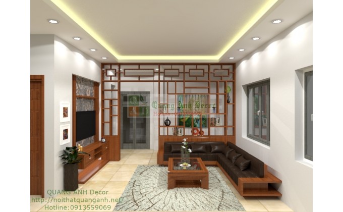 Thiết kế nội thất phòng khách PK89