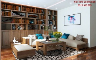 Bộ sofa gỗ phòng khách SFG424