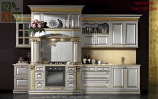 Tủ bếp tân cổ điển châu âu CUCI