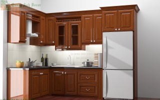 Tủ bếp gỗ Xoan đào TB890