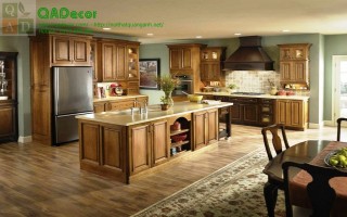 Tủ bếp gỗ tự nhiên TBD04