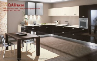 Tủ bếp hiện đại gỗ Acrylic TBA101