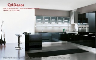 Tủ bếp gỗ Acrylic TBA501