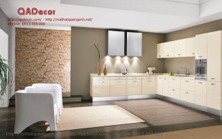 Tủ bếp gỗ acrylic TBA801