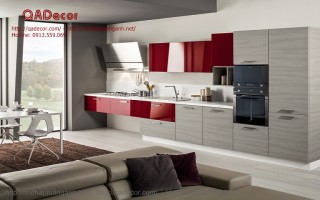 Tủ bếp hiện đại gỗ Laminate TBL10