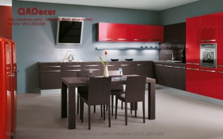 Mẫu tủ bếp đẹp gỗ Laminate TBL11