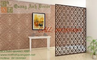 VÁCH NGĂN TRANG TRÍ HOA VĂN CNC14