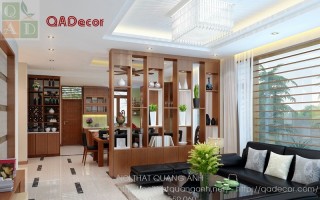 Vách ngăn phòng khách với phòng ăn VN114